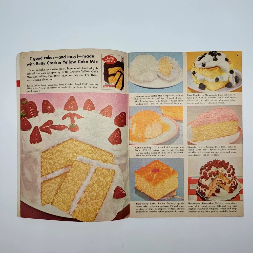 Betty Crocker How To Have The Most Fun With Cake Mixes Recipe‎ Booklet 1950s VTG